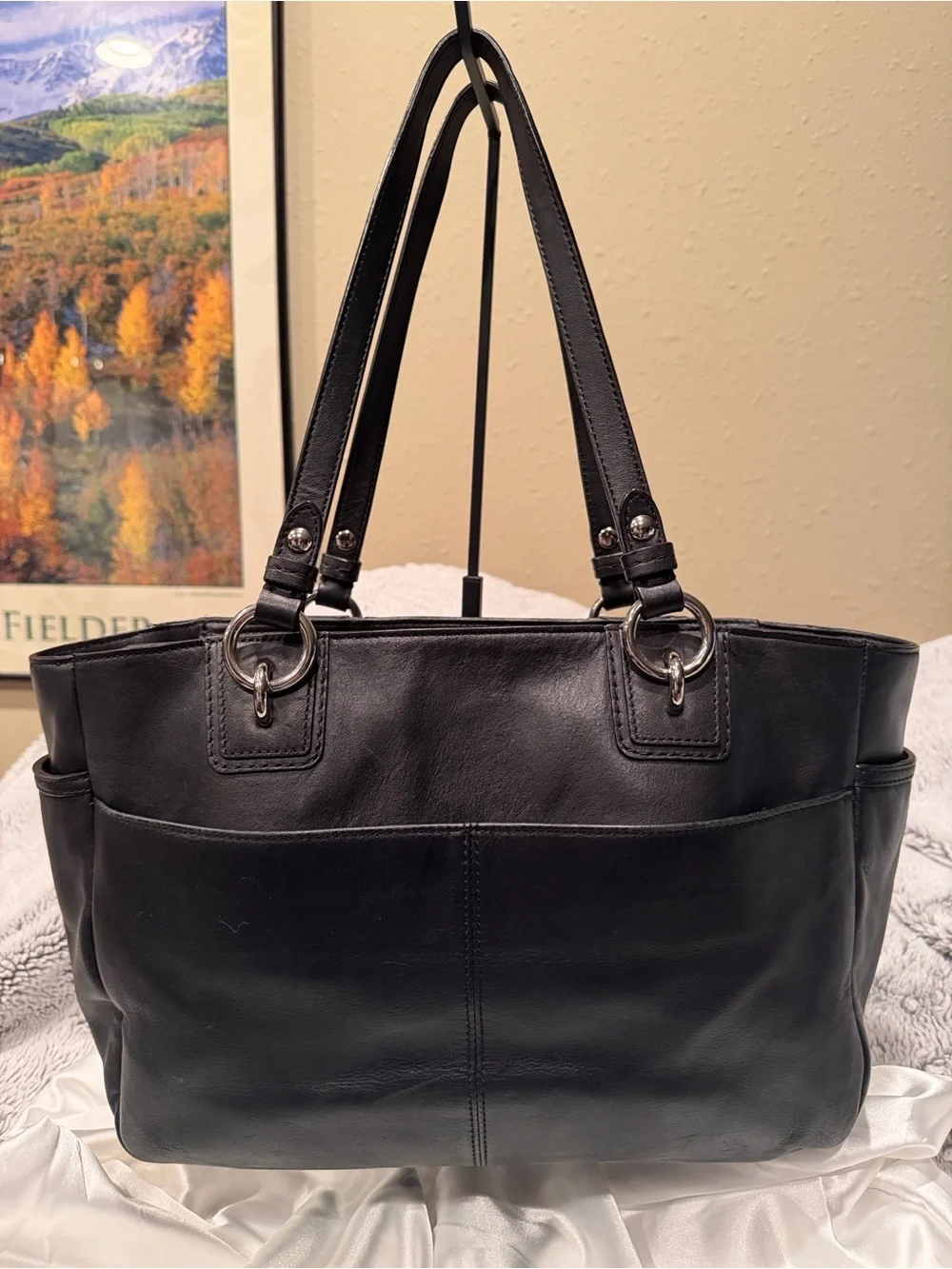 Coach sleek black